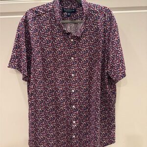 Mizzen+Main Red Casual Button Down Shirt